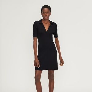 Everlane The Ribbed Short-Sleeve Polo Dress